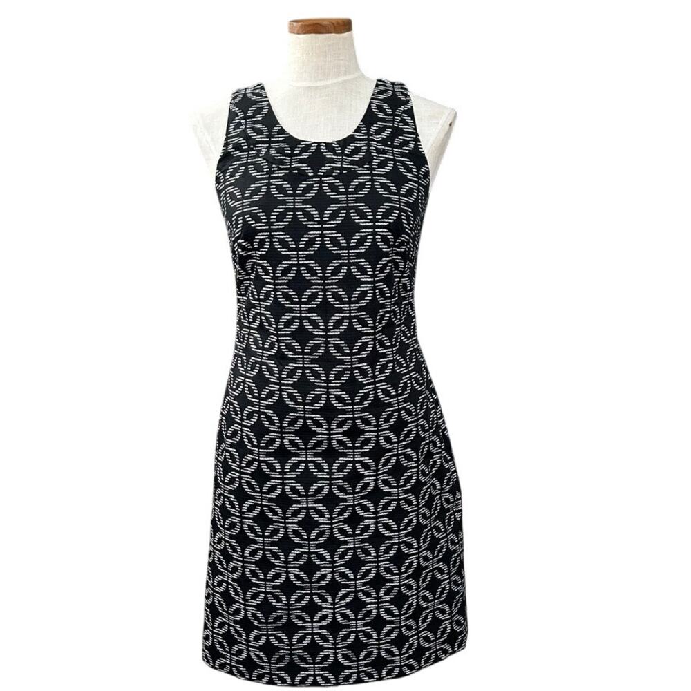 Evan Picone Geometric Sheath Dress SIZE 4 Sleeveless Career Modern Office Career